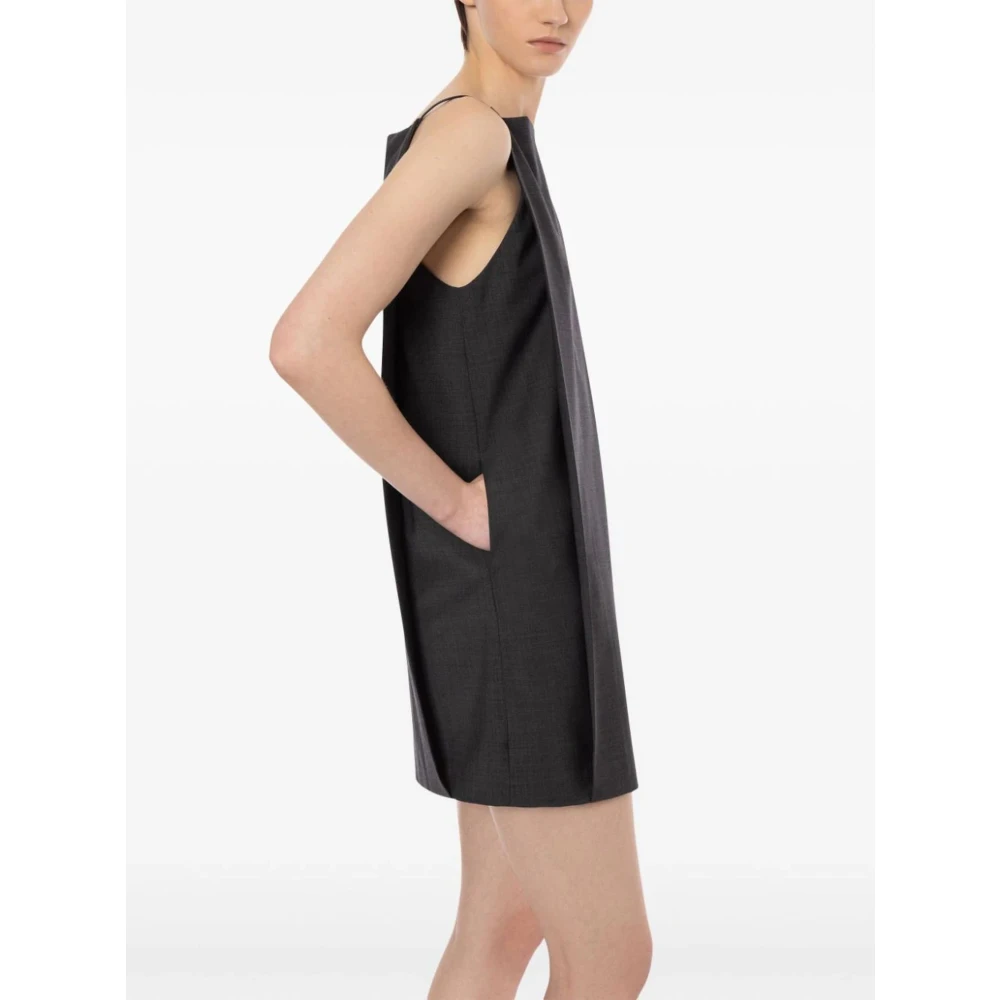 Philosophy di Lorenzo Serafini Grijze Shift Jurk met Zakken Gray Dames