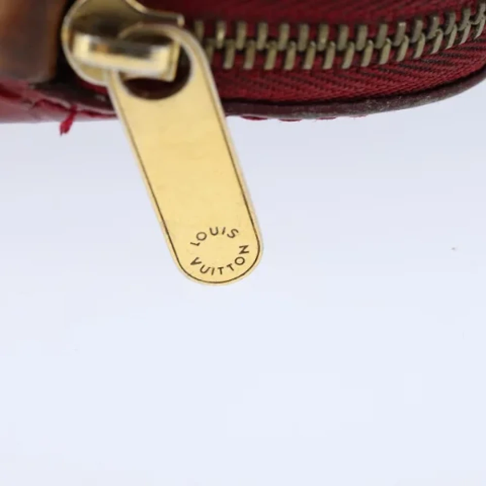 Louis Vuitton Vintage Pre-owned Leather pouches Red Dames