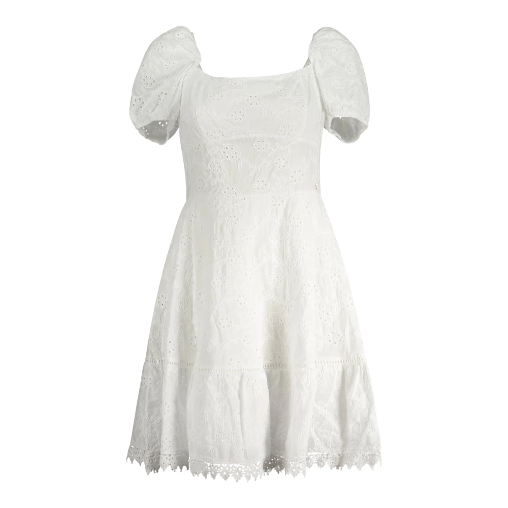 Guess Korte witte jurk met boothals White Dames