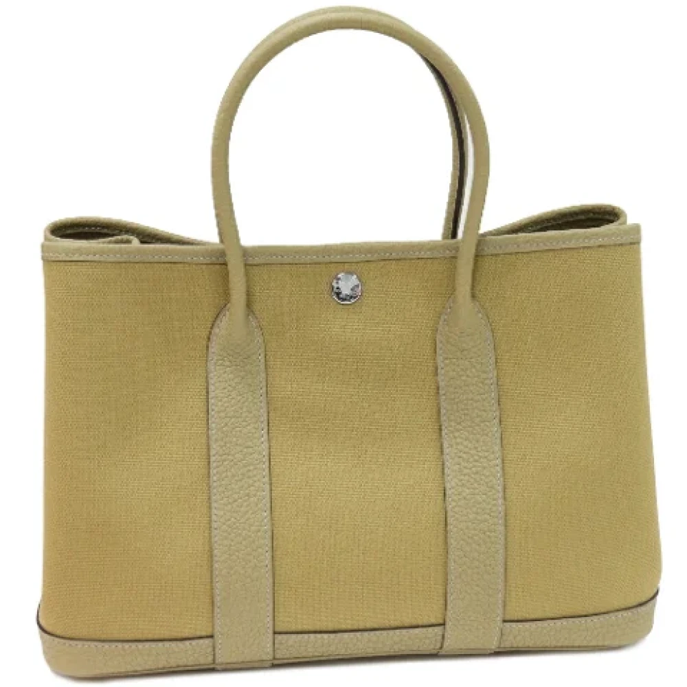 Hermès Vintage Pre-owned Fabric handbags Beige Dames