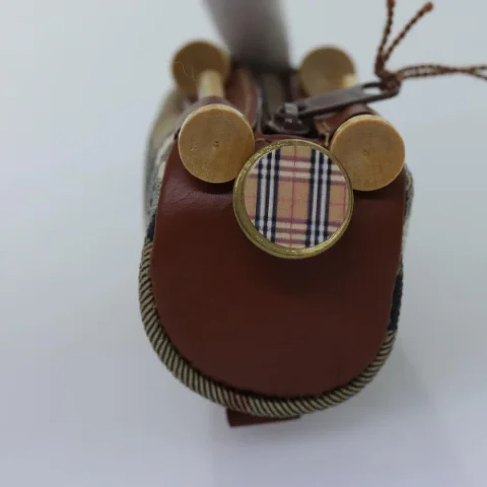 Burberry Vintage Pre-owned Leather pouches Beige Dames