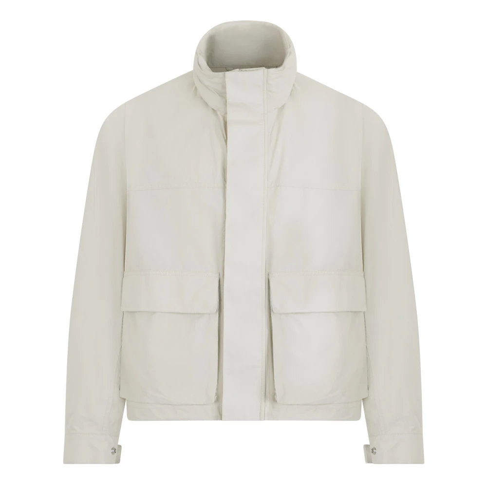 Lemaire High-Collar Utility Jacket - Man Jackets White Eu - 46 - Immagine 2