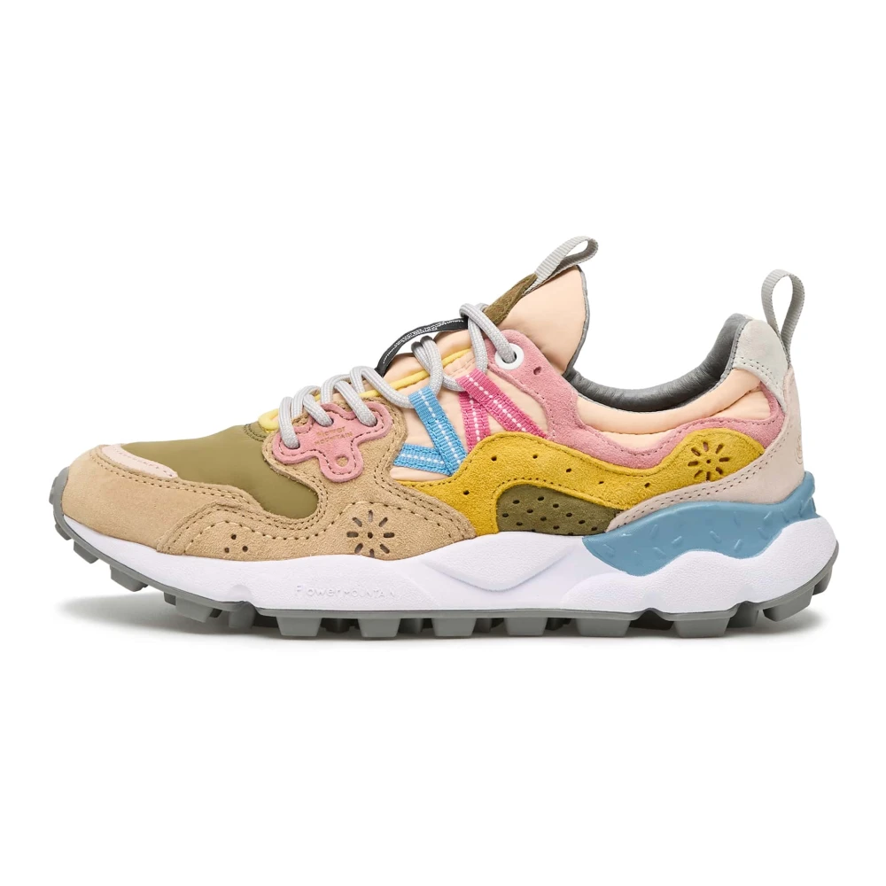 Flower Mountain Donna Multicolor Sneakers In Suede E Tessuto Tecnico Yamano 3 Woman