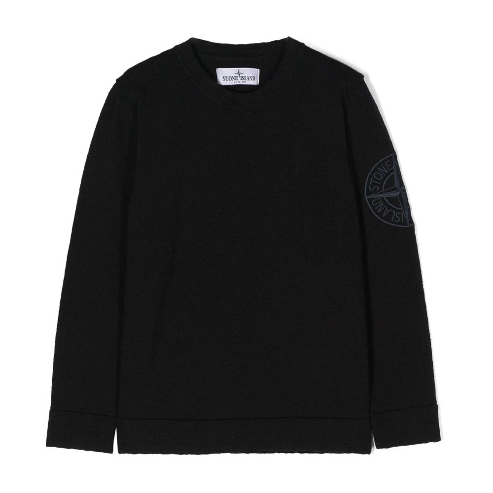 Stone Island Boys Black Sleveless Knitwear - Kids Knitwear - 12 Y - Kids