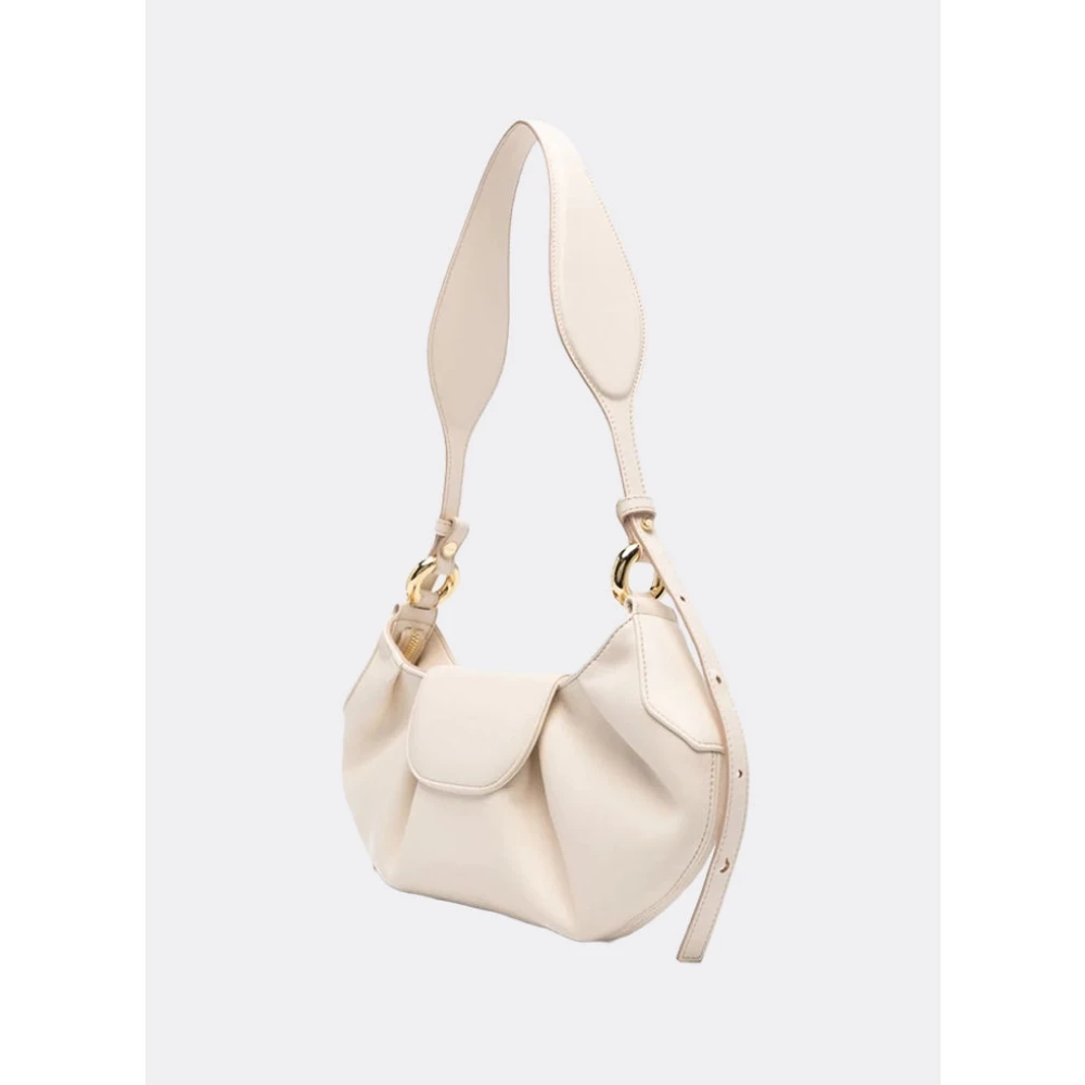 THEMOIRè Vegan Fabric Clutch Tas Magneetsluiting White Dames