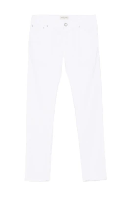 Vit Klassisk Straight Leg Jeans
