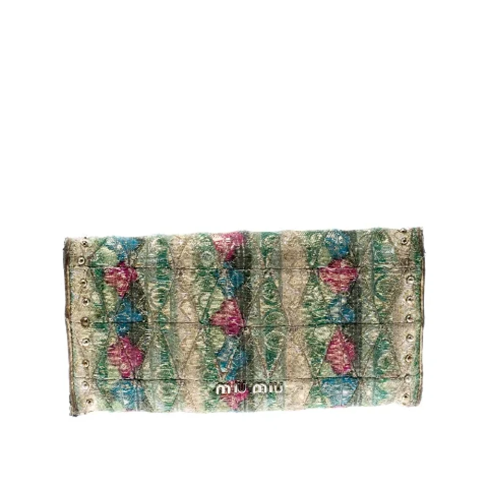 Miu Pre-owned Fabric clutches Multicolor Dames