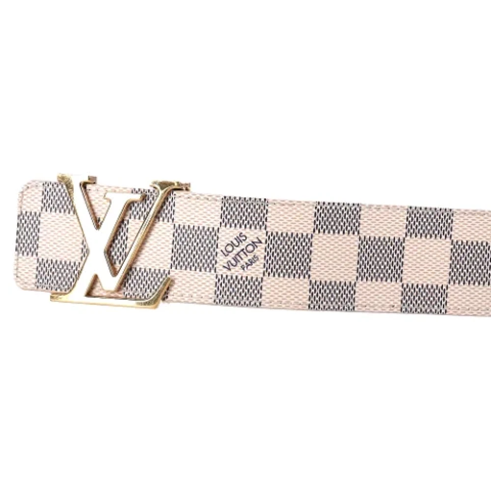 Louis Vuitton Vintage Pre-owned Leather belts Beige Dames