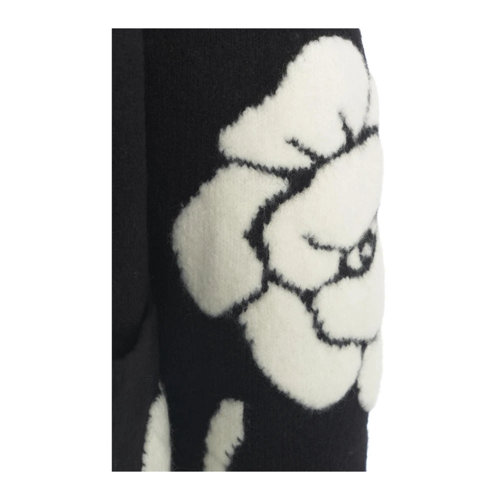 Blugirl Zwarte Bloemen Jacquard Vest Gebreide Kleding Black Dames