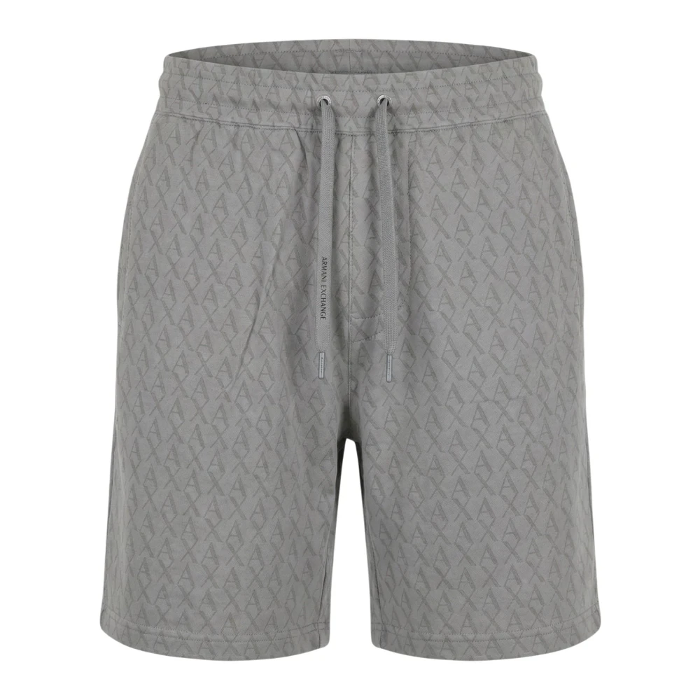Armani Exchange Men's Gray Casual Shorts, L, Bermuda Shorts