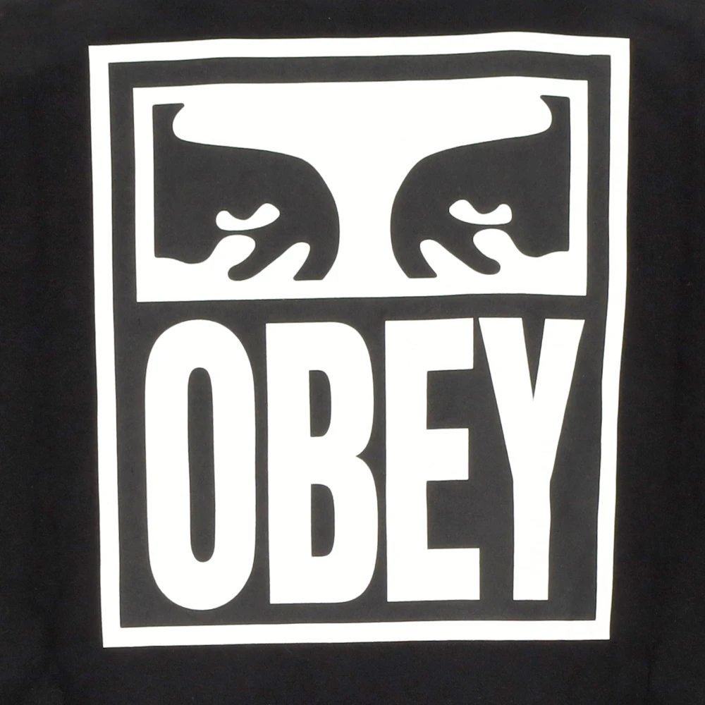 Obey Iconische Eyes Crewneck Sweatshirt Zwart Black Heren