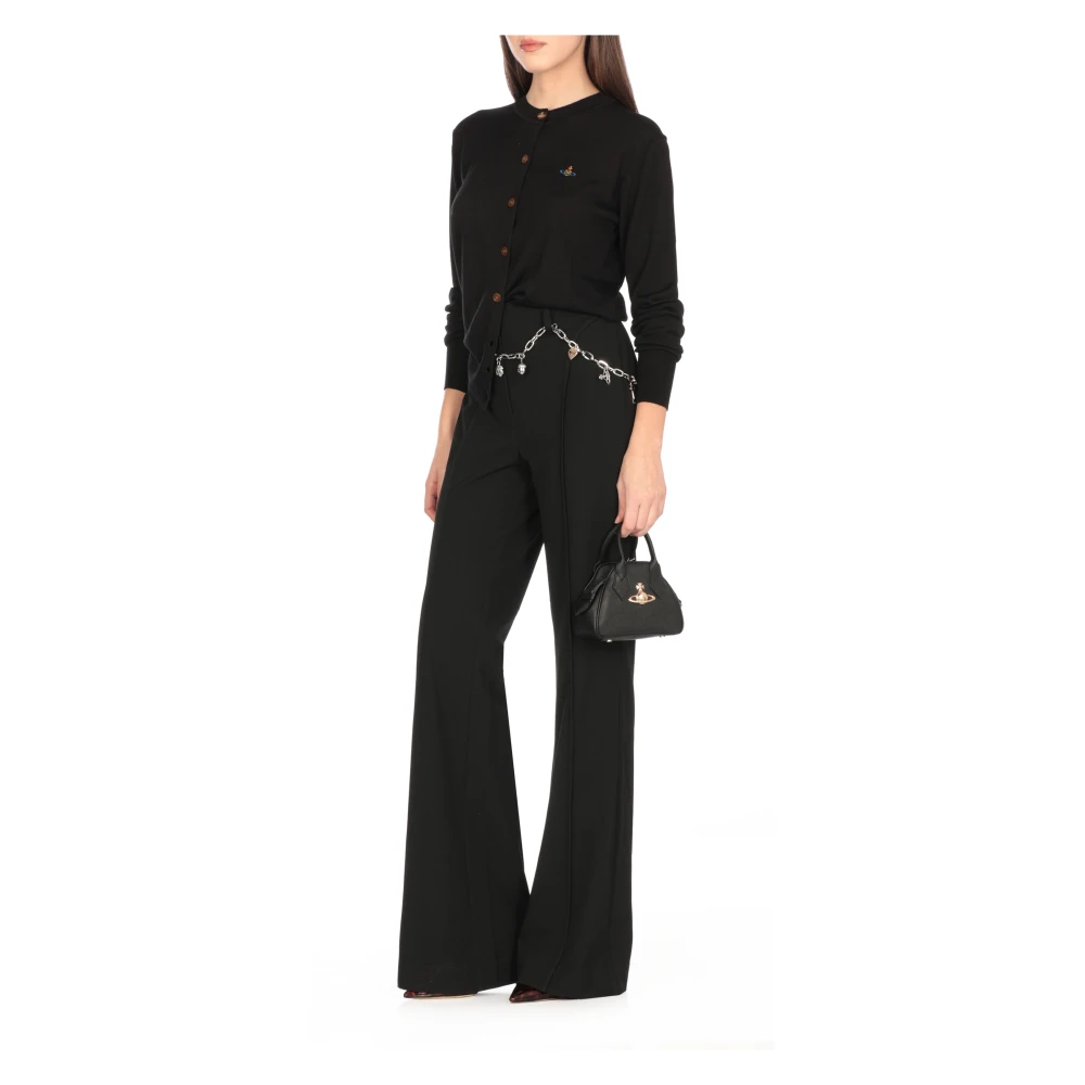 Vivienne Westwood Zwarte Vest met Ronde Halslijn Black Dames