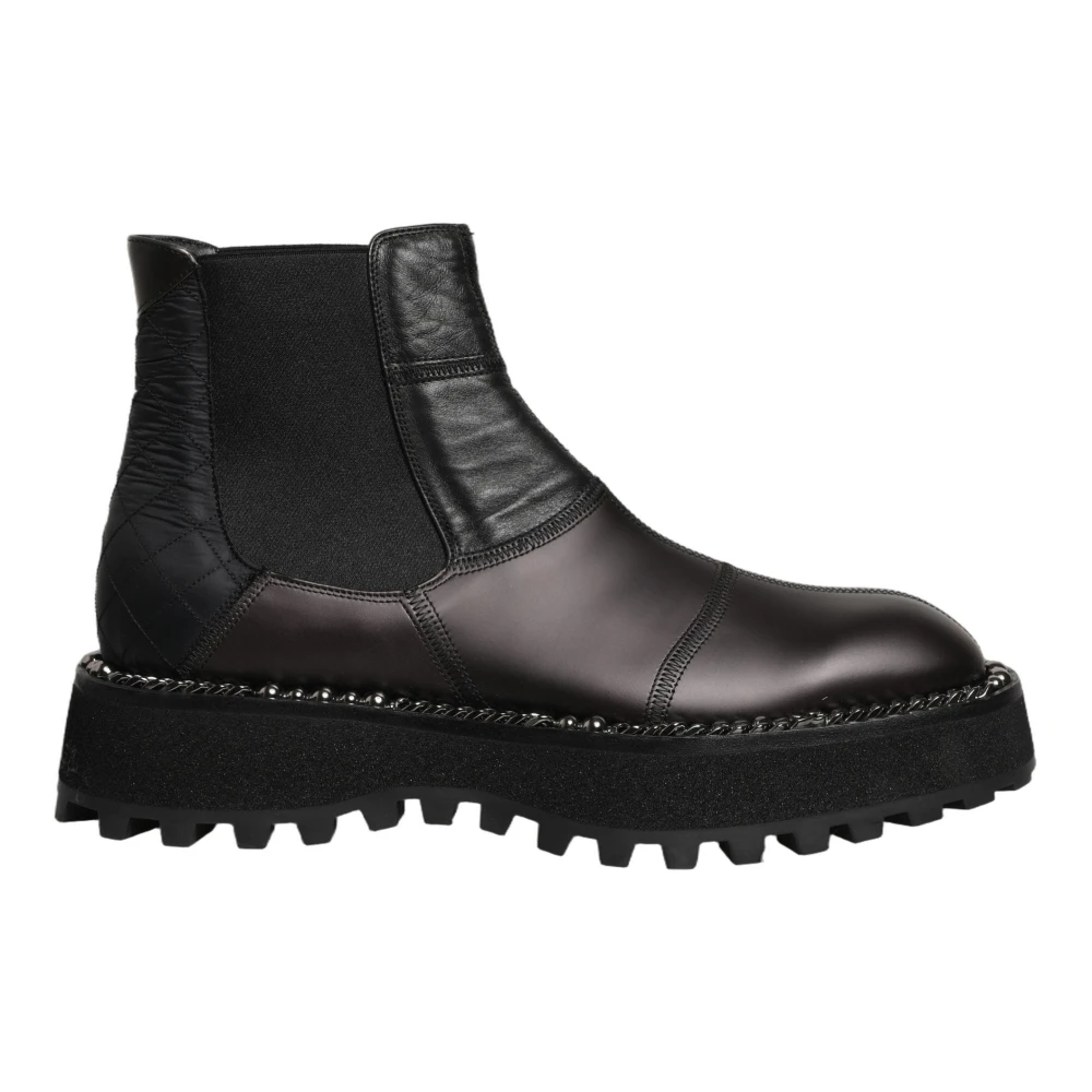 Dolce & Gabbana Men's Black Chelsea Boots, 6 Uk, Chelsea Boots