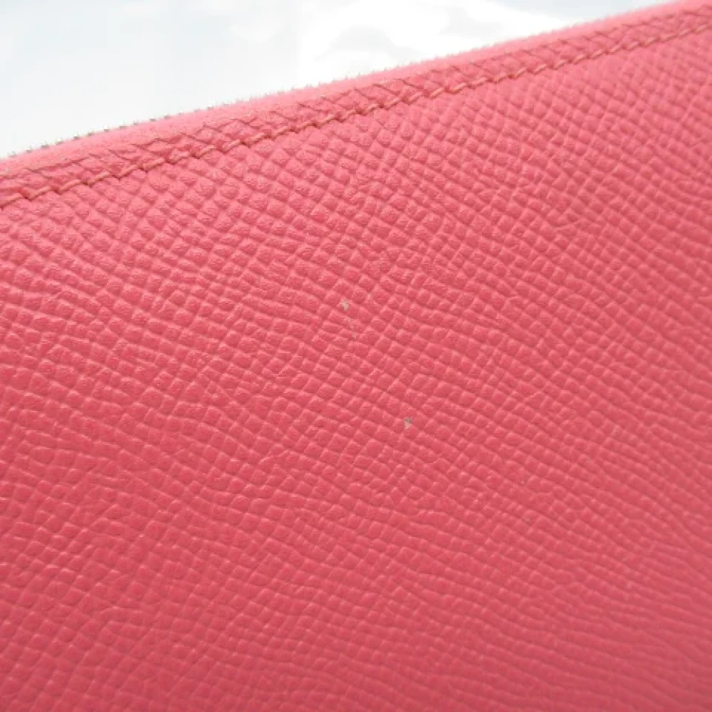 Hermès Vintage Pre-owned Leather wallets Pink Dames