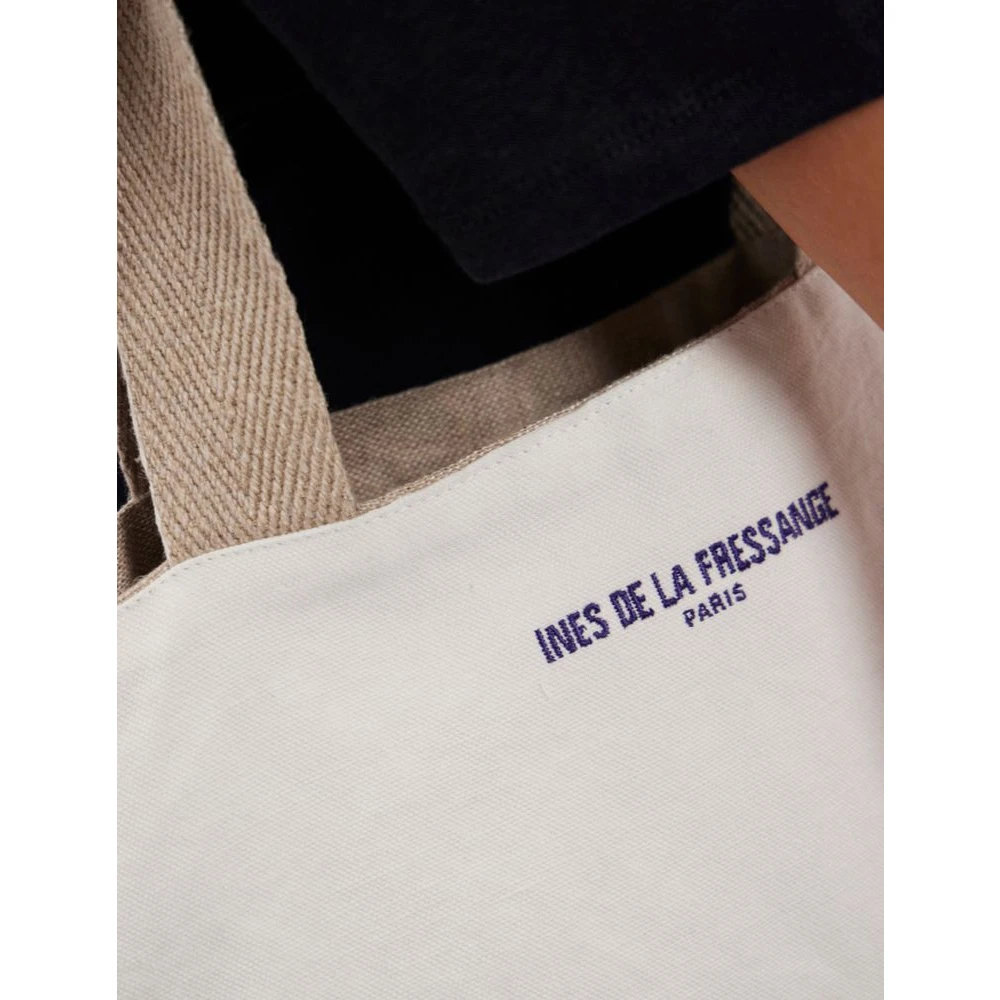 Ines De La Fressange Paris Winkel tas Lila ecru White Dames