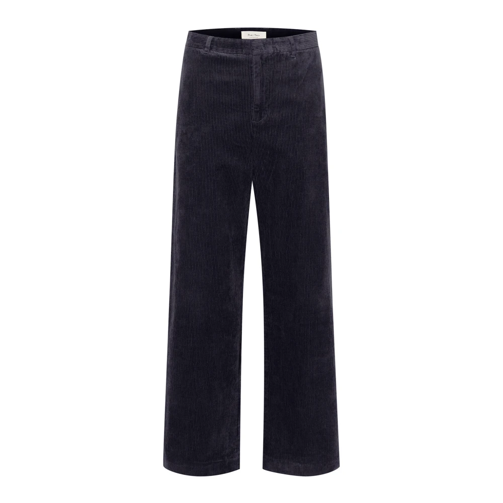 Part Two Wide Trousers Blue Dames