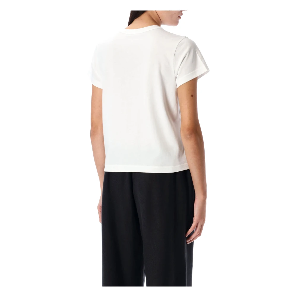 T by Alexander Wang Logo Puff Tee Essential Shrunken White Dames