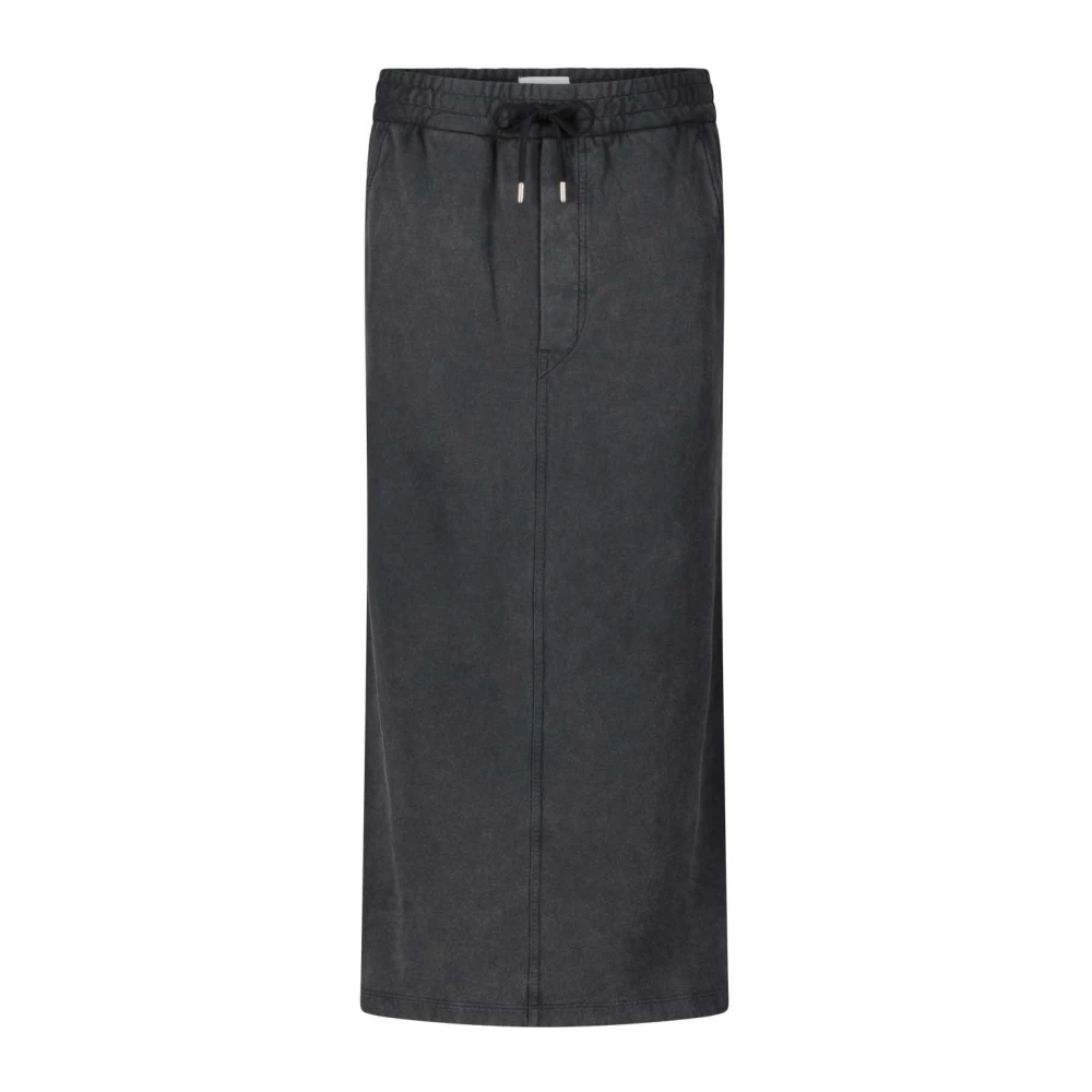 Isabel marant Katoenen Sweatrock met elastische tailleband Gray Dames