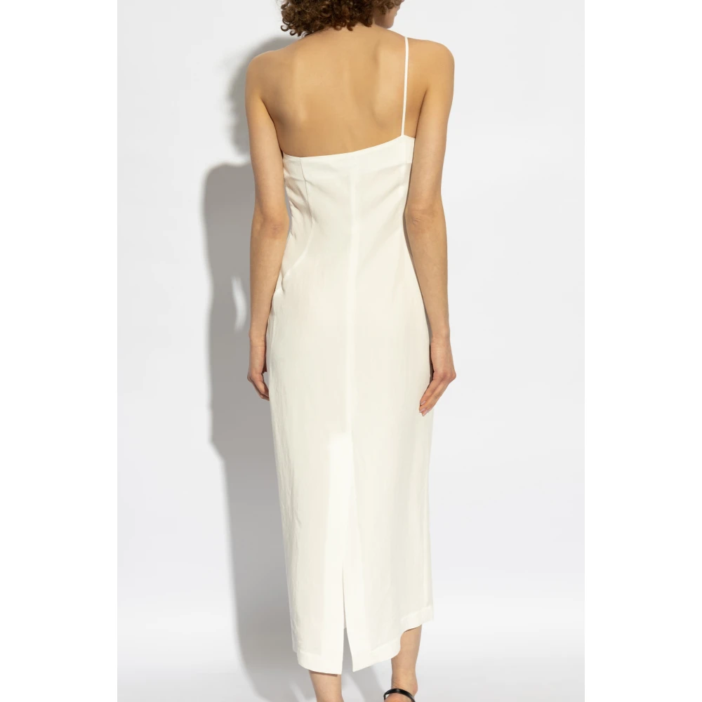Blumarine Jurk met bloemenmotief Beige Dames