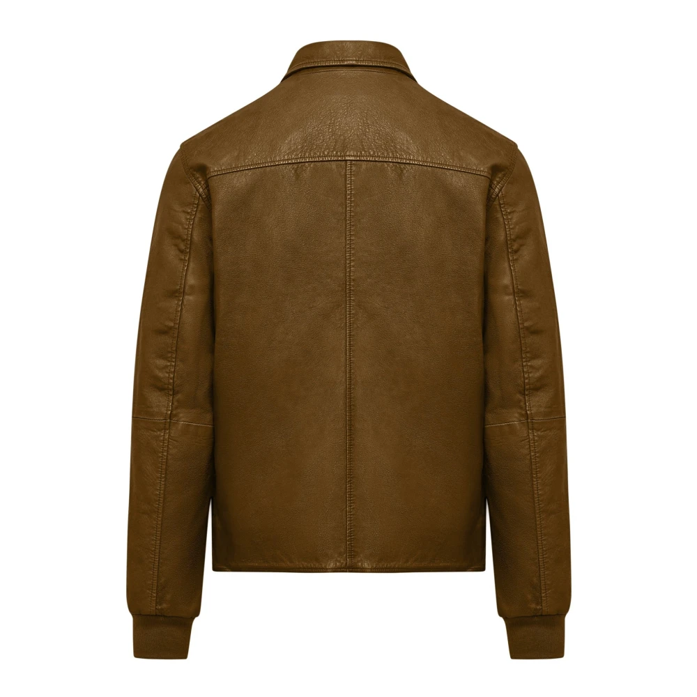 BomBoogie Schapenvacht Kraagjas Brown Heren