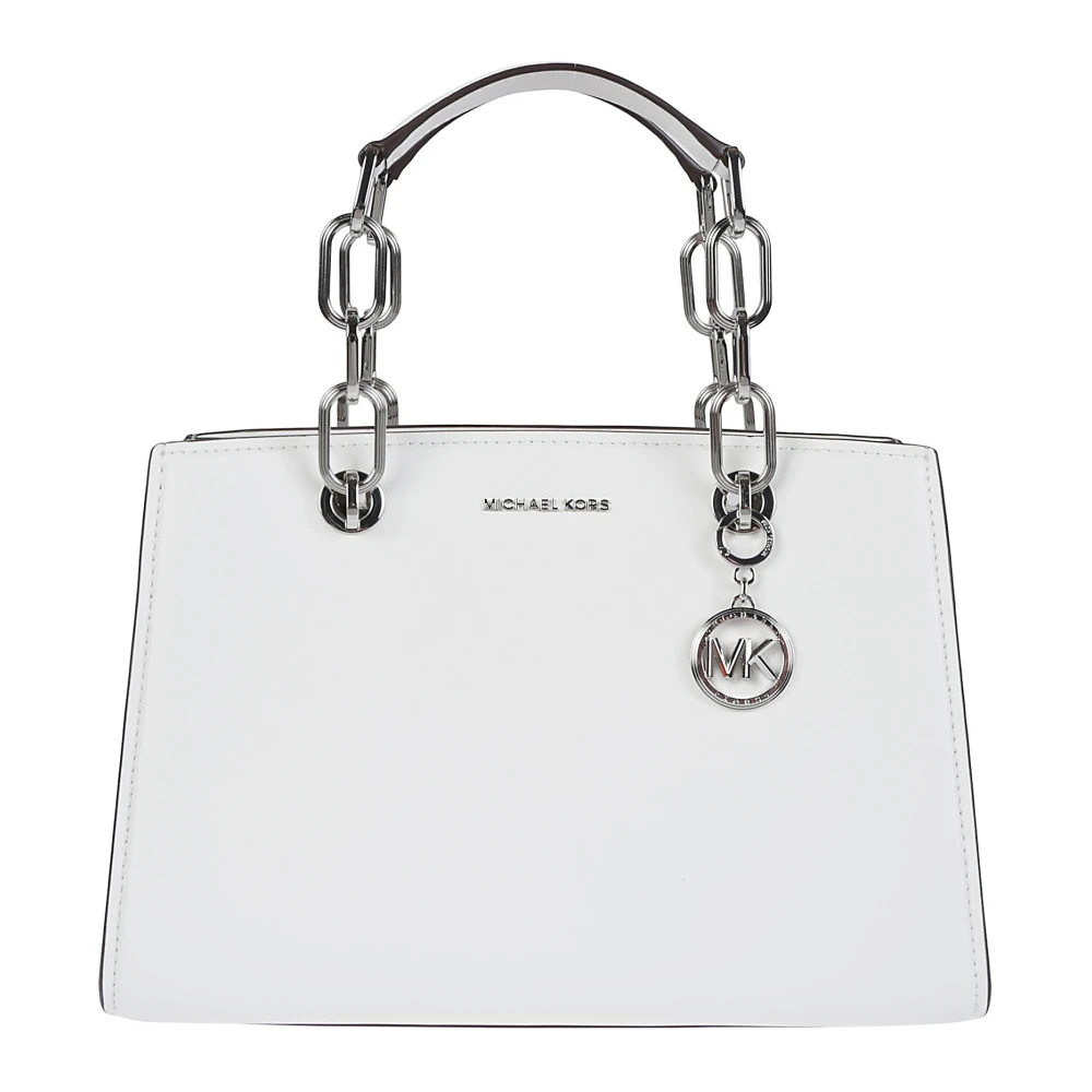Michael Kors Stijlvolle Cynthia Satchel Tas White Dames