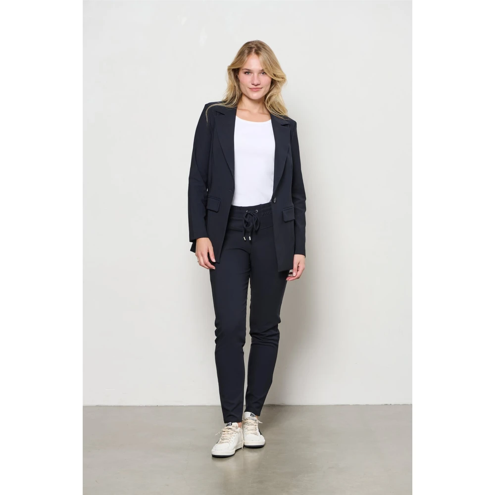 &Co Woman Penny Heavy Travel Broek Blue Dames