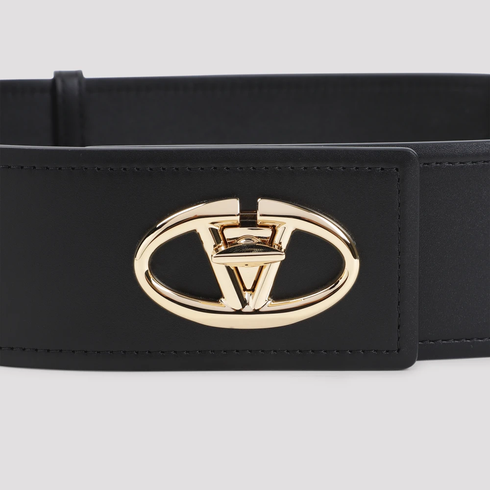 Valentino Garavani Stijlvol Zwart Logo Riem Black Dames