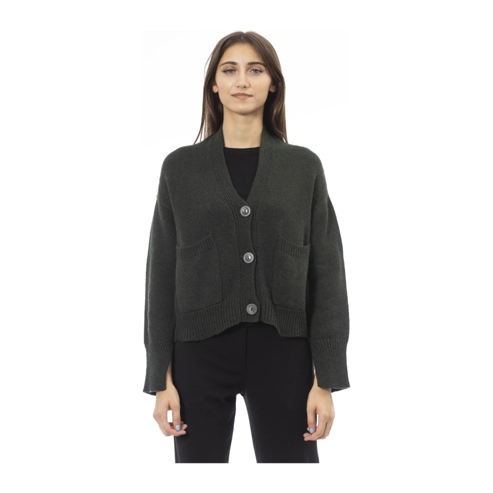 Alpha Studio Damen Grau Strickwaren, Mgröße: