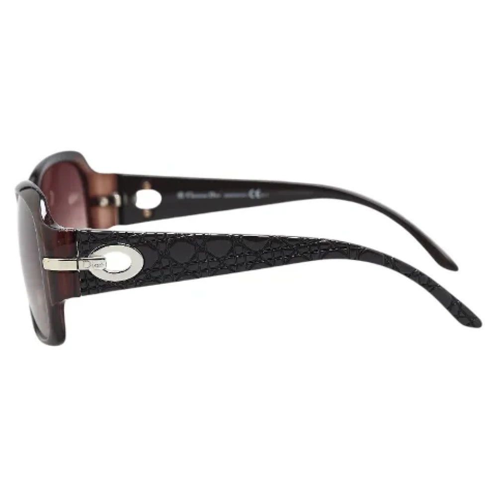Dior Vintage Pre-owned Plastic sunglasses Brown Dames