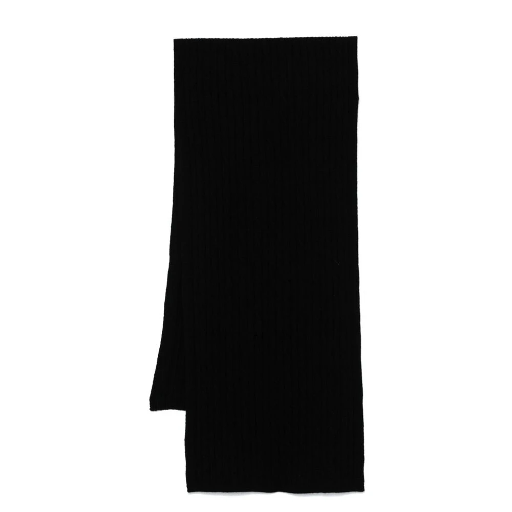 Lady Anne Kasjmier Kabel Gebreide Wrap Sjaal Black Dames