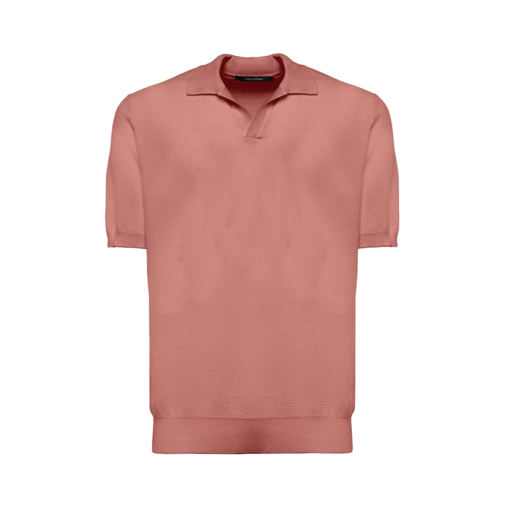 Tagliatore Polo Shirts Pink Heren