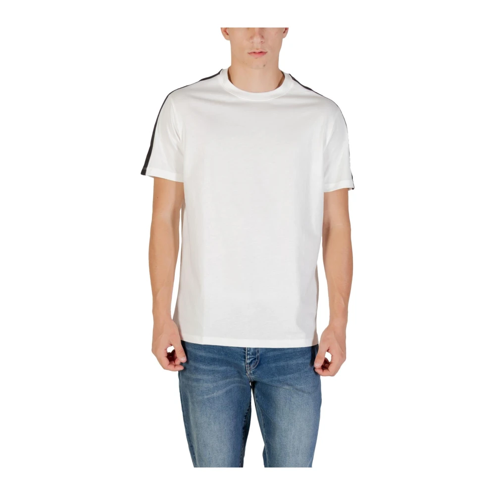 Armani Exchange Men's White Short Sleeve Round Neck Cotton T-Shirt