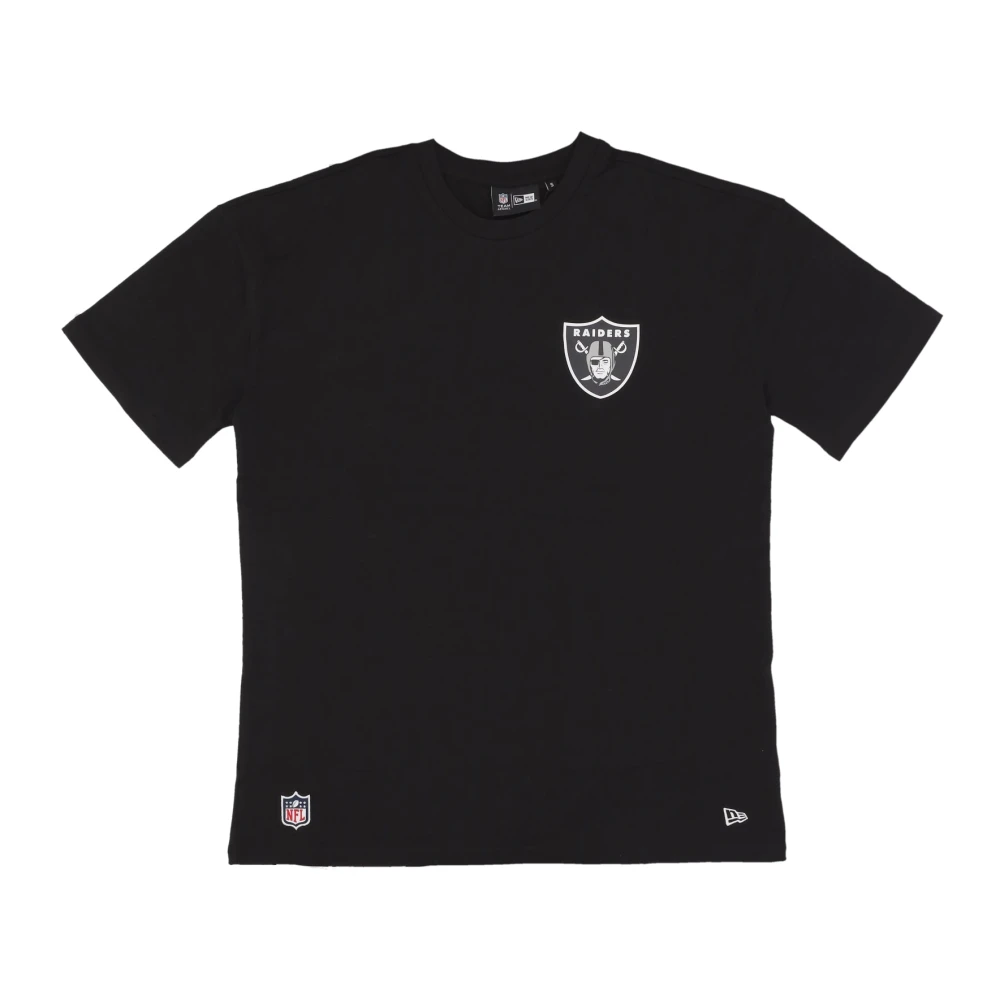 New era Lasrai Raiders Oversize Tee Zwart Wit Black Heren