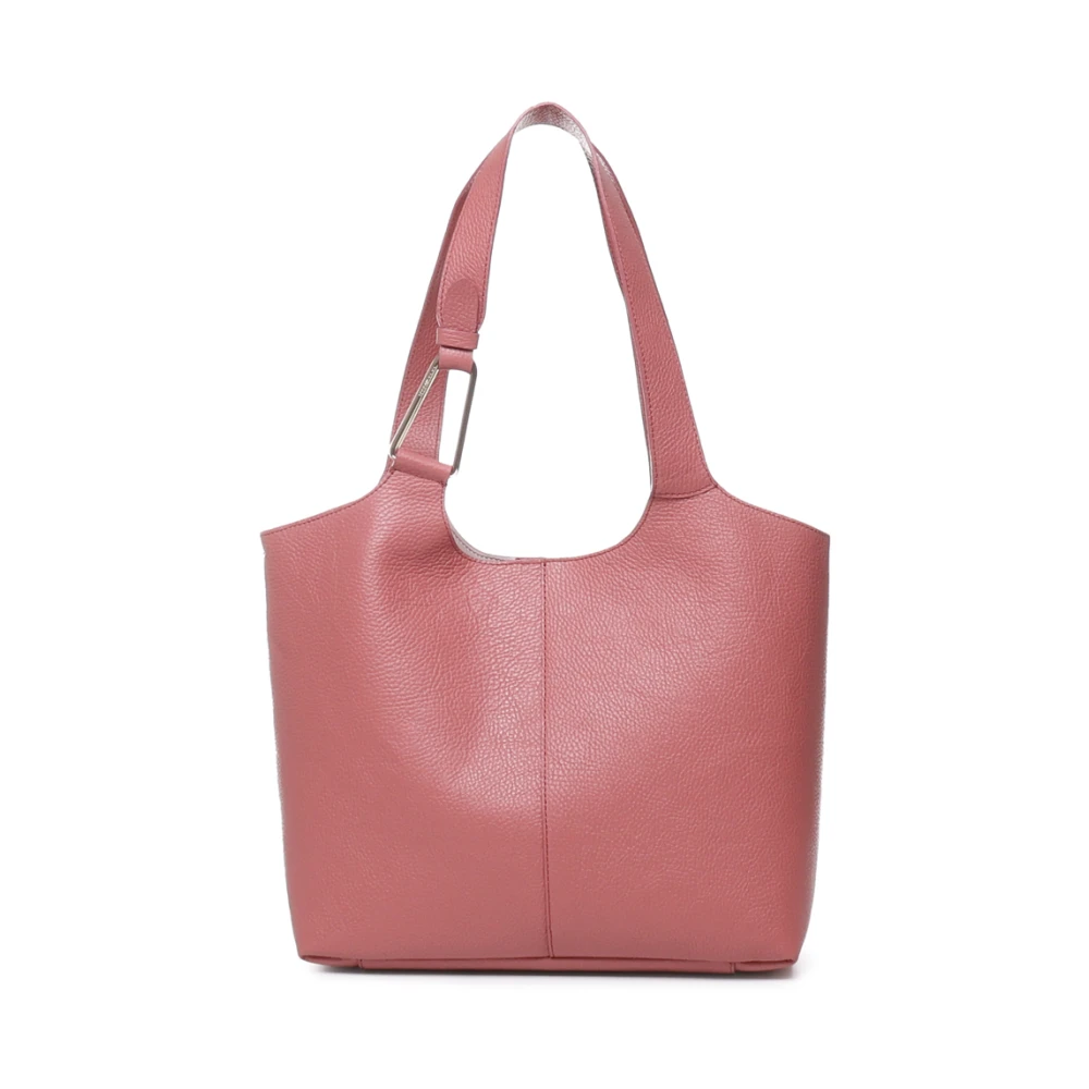 Coccinelle Rosa Läder Väska med Långa Handtag Pink, Dam