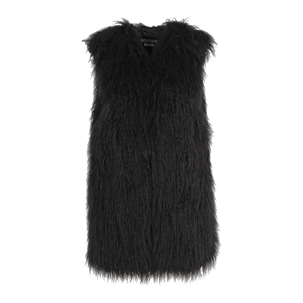 Boutique Moschino Lange buitenjas Black Dames