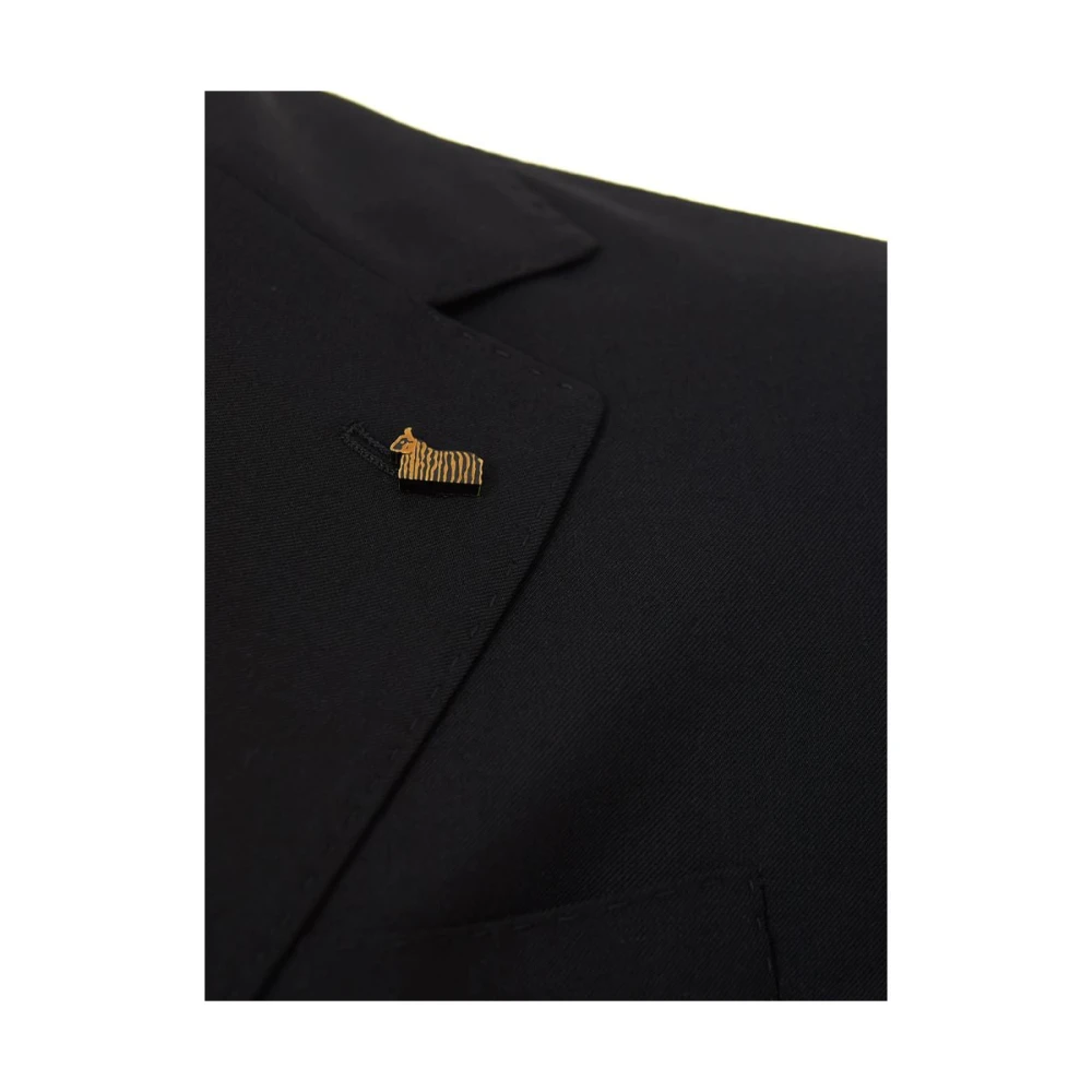 Colombo Elegante Zwarte Kasjmierjas Black Heren