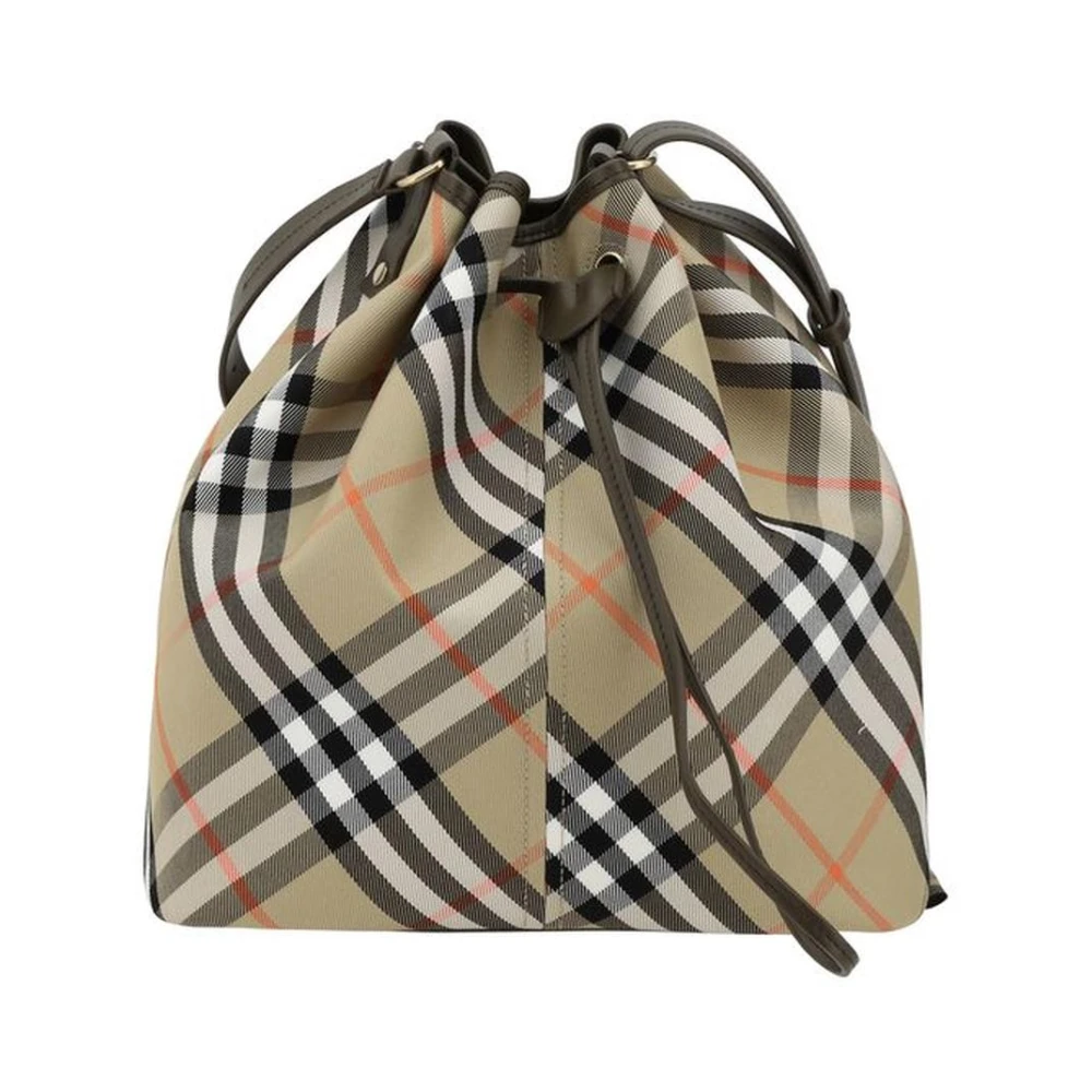 Burberry Stijlvolle geruite emmerzak Beige Dames