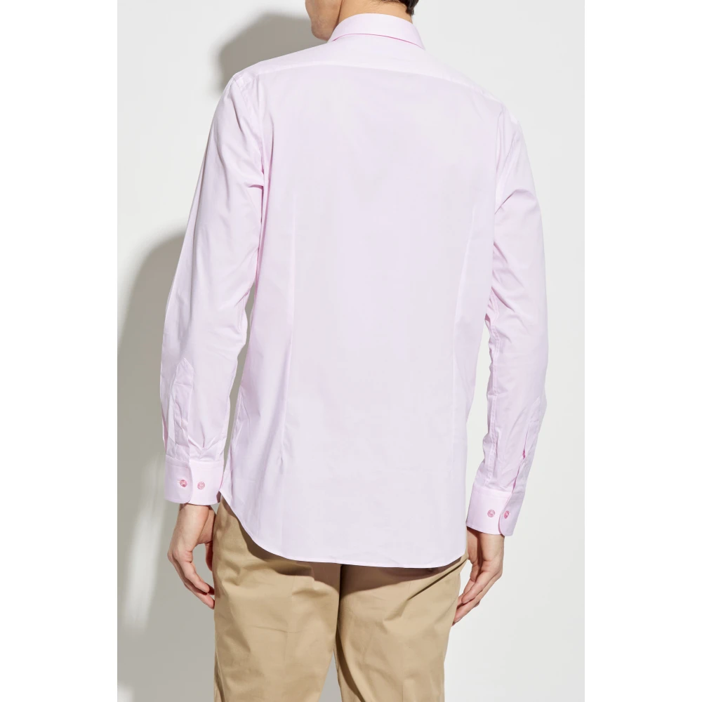 ETRO Katoenen overhemd Pink Heren
