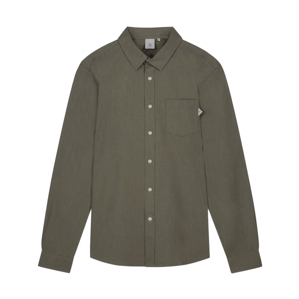LAW OF THE SEA Fury Melange Overshirt Green Heren