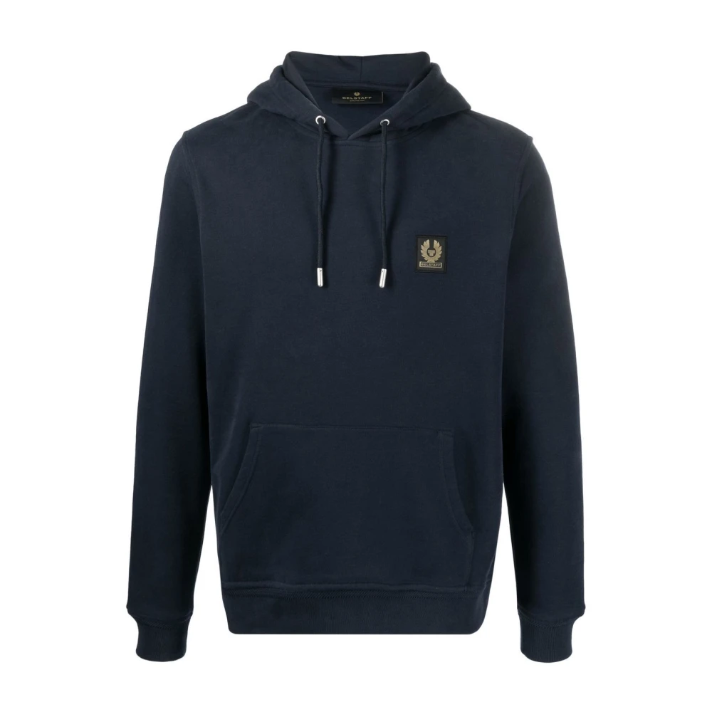 Belstaff Men's Blue Dark Ink Hooded Sweatshirt - Hoodies - M - Sweatshirts & Hoodies