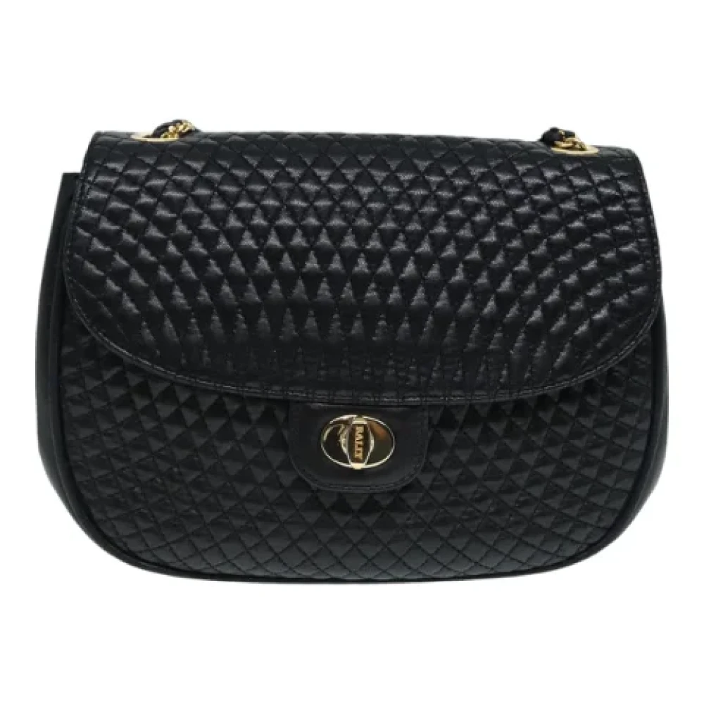 Bally Pre-owned Leather shoulder-bags Black Dames