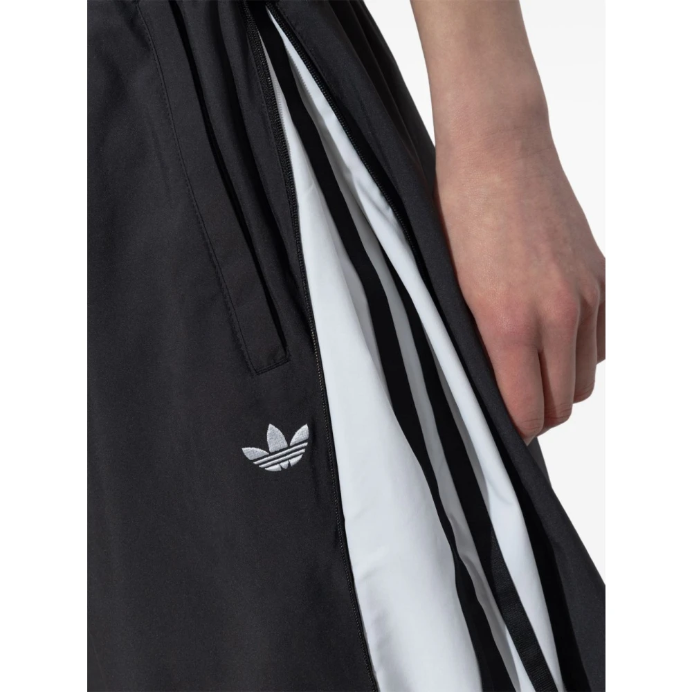Adidas Zwarte Rasant Broek met Ritsdetails Black Dames