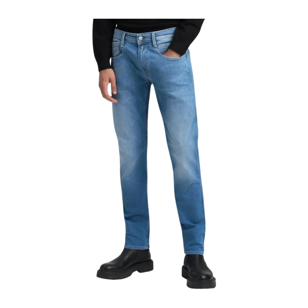 Replay Men's Blue Slim Fit Jeans, W29 L32, Anbass Slim-Fit Jeans