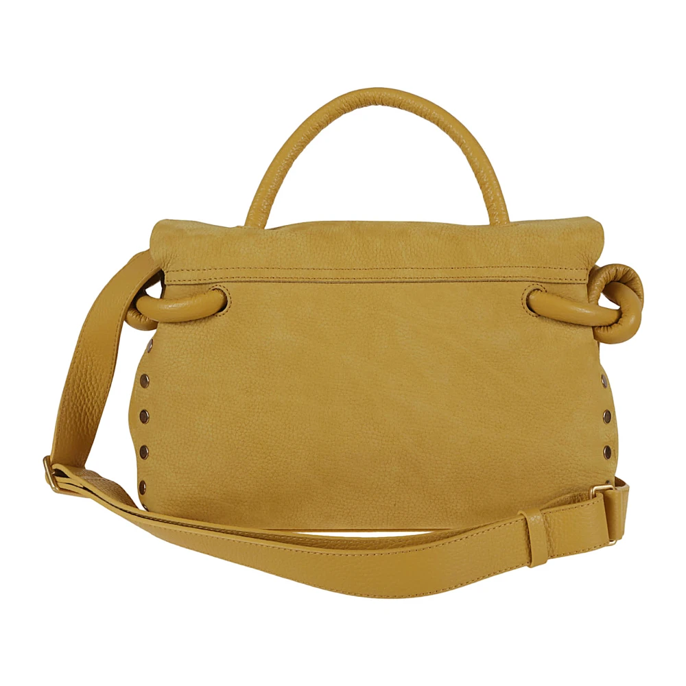 Zanellato Suede Veneziana Postina Tas Yellow Dames