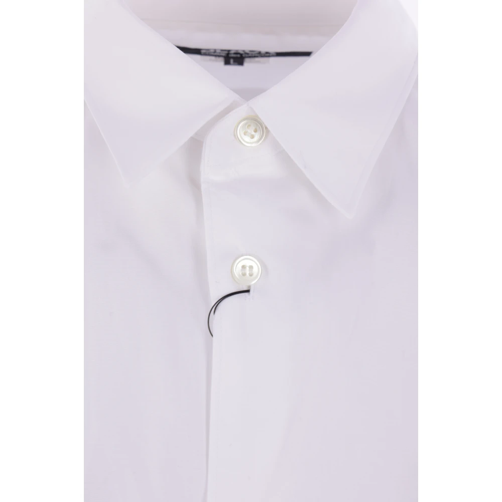 Comme des Garçons Witte Poplin Overhemd met Cut-Out White Heren