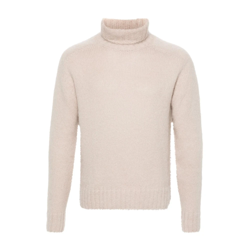 Tom Ford Beige Gebreide Rolhals Sweater Beige Heren