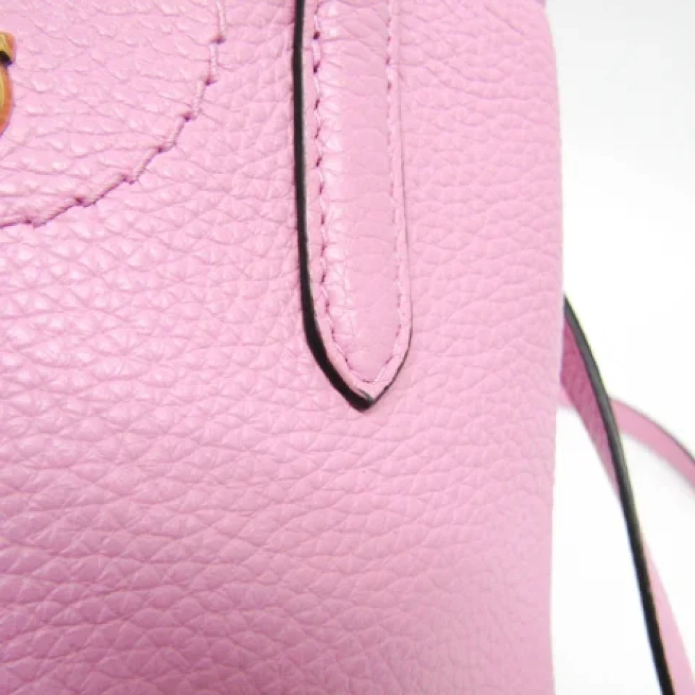 Salvatore Ferragamo Pre-owned Leather shoulder-bags Pink Dames