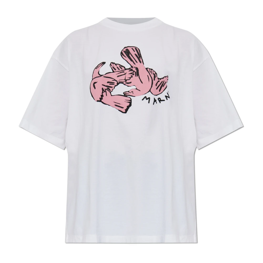 Marni - Tops > T-Shirts - White - Marni - Modalova