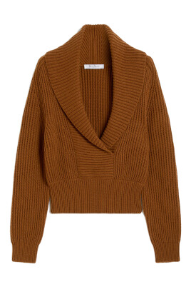 pull-marron-avec-col-chale