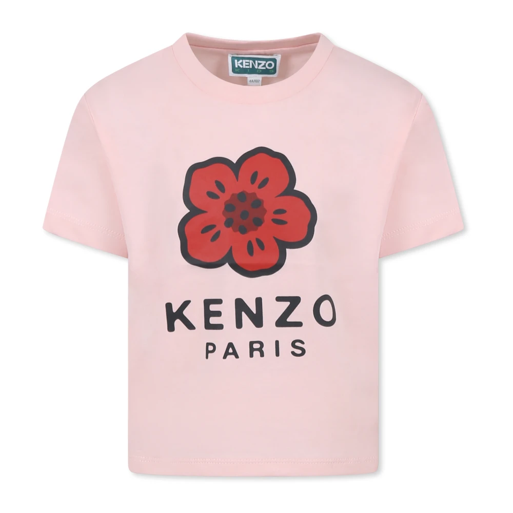 Kenzo Rosa T-shirt med Boke Flower Pink, Unisex